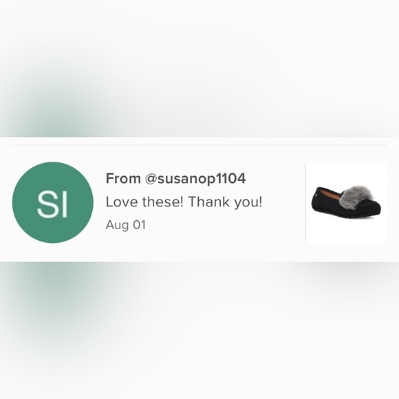 New Women's Ugg Wisp Suede Loafer in Black & Charcoal Size 6 - Picture 10 of 16